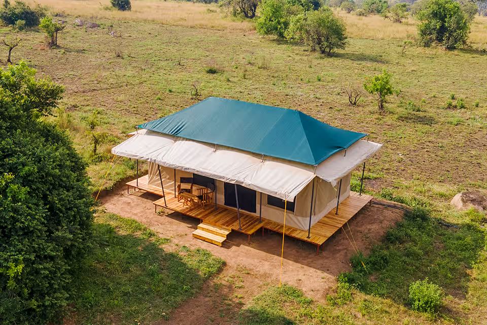 The family tent from outside